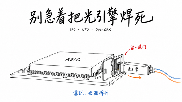 别急着把光引擎焊死：云栖上的 IPO 交换机、6.4T UPO，和刚发布的 OpenCPX